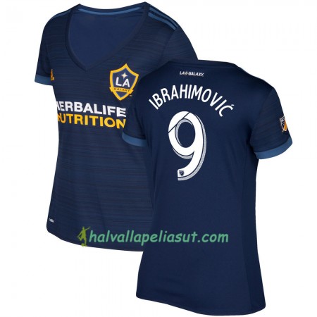 Jalkapallo Pelipaidat Los Angeles Galaxy Ibrahimović 9 Naisten Vieraspaita 2017-2018 Lyhythihainen